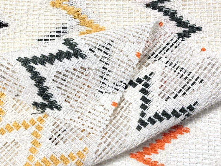 Big Wave Stripe Crochet Fabric 3 Big Wave Stripe Crochet Fabric 3